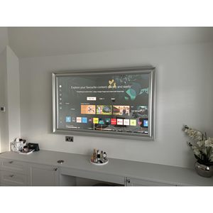 55 Inch Silver-QLED TV Compatible with Smart LED Supplied with a Framed Mirror for Better Viewing Experience - Product Image 2