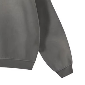 Sweat à capuche en molleton zippé surdimensionné pour hommes, poids lourd 100% coton, coupe régulière, logo personnalisé, sweats à capuche zippés à double effet soleil, vente en gros - Product Image 3