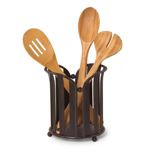 Best Selling Stylish Metal Cutlery Holder Heart Shape Spoon Flatware Organizer Modern Design Kitchen Home Wedding Restaurant Use - Product Image 1
