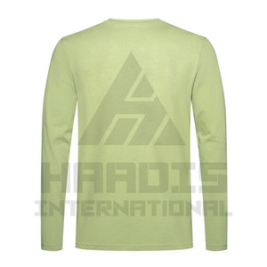 OEM Custom <b>Logo</b> Men's Gym Fitness Workout T Shirts Blank Streetwear Heavyweight Long Sleeve T-Shirt for Men - Product Image 2