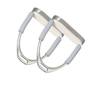 Nouvel arrivage Étriers de cheval en aluminium pour sauter Poignée de sécurité réglable et légère Approvisionnement OEM d'usine équestre durable - Product Image 4