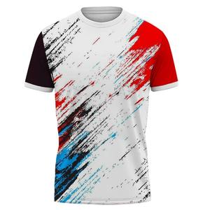 เสื้อฟุตบอลเข้ารูปสำหรับผู้ชายและเสื้อวิ่ง-เสื้อผ้ากีฬาที่เป็นมิตรต่อสิ่งแวดล้อมแบบแห้งเร็วระบายอากาศ - Product Image 2