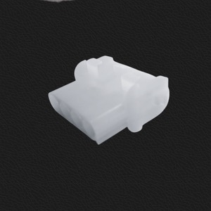 Connecteur de câblage rond blanc avec boîtier en nylon, contact en laiton, 4 broches, type femelle pour connexions électriques - Product Image 1
