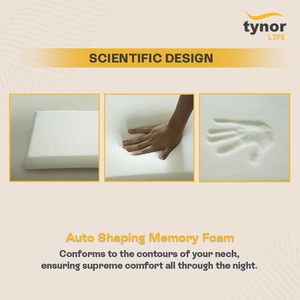 Oreiller Ortho Memory de marque privée OEM FIRM avec oreiller à mémoire standard à motif solide à vendre par les exportateurs indiens - Product Image 4