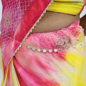 Cadena de cintura Druzy de azúcar blanco Natural, diseño texturizado, Ágata redonda hecha a mano, joyería de moda para el cuerpo, cadena para el vientre para mujer - Product Image 4