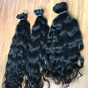 Venta al por mayor 100% paquetes de cabello virgen Remy indio sin procesar de extensiones de cabello crudo alineado con cutícula de un solo donante - Product Image 1