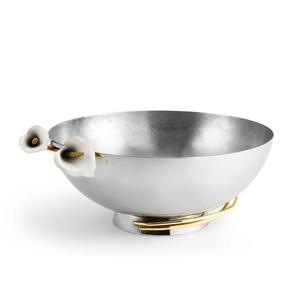 Decoración superior del hogar, cuencos decorativos de latón para ensaladas y fruteros, cuencos grandes para mostradores y mesas en el centro de mesa del hogar - Product Image 2