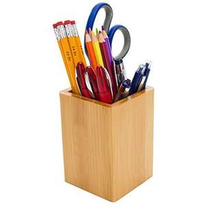 Estuche de Madera para Lápices, Caja de Almacenamiento de Papelería de Escritorio - Product Image 6