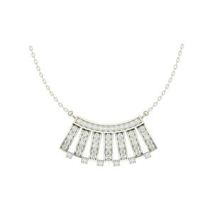 Colgante CLARA Ayla con Cadena, Plata de Ley 925, Bañado en Rodio, Colgantes y Dijes Finos, Regalo para Mujeres y Niñas - Product Image 1