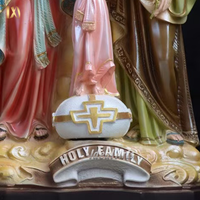 Idéal Arts Fait À La Main Religieux Résine Sainte Famille Statue Vierge Marie Jésus Décor pour Église Maison Autel Jardin Prière Cadeaux