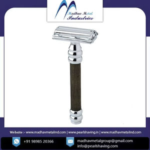 Madhav Rasoir de sécurité en acier inoxydable de luxe en métal pour hommes, lame unique, pour le visage et le corps, prix de gros - Product Image 4