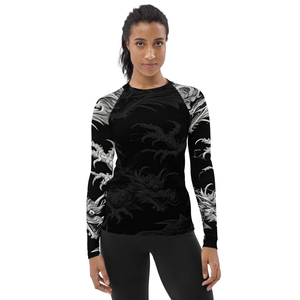 Rash Guard de haute qualité pour adultes, design personnalisé imprimé sur toute la surface, manches longues, col rond, séchage rapide, Rash Guards à prix avantageux - Product Image 2