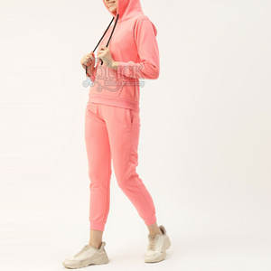 Nueva llegada de invierno con capucha sólido mujeres chándales conjunto de ropa Casual ligero transpirable de longitud completa de manga larga - Product Image 2