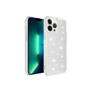 Funda de Silicona Brillante Premium Netzy para iPhone 13 Pro Max - Serie Nieve - Transparente - Protección al por Mayor - Product Image 1