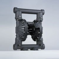Pompe à double diaphragme pneumatique en alliage d'aluminium GK 2 pouces 50 mm avec corps central en PP pour eau et eaux usées