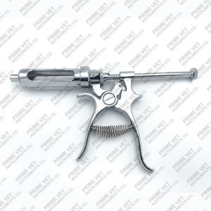 Primer Vet's Roux Revolver Automático 20ml Multi-Dose Luer Lock Jeringa | Cuerpo de latón con barril de vidrio | Instrumento de inyección. - Product Image 2