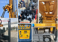 SENTE FY200 Foreuse rotative diesel pour puits d'eau, profondeur 200m, tour de 2,25m, boîte de vitesses, 58kW, force de levage 13T, chenilles en caoutchouc, garantie 1 an