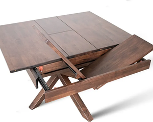 Table à manger extensible en bois massif (4 à 8 places) - Product Image 4