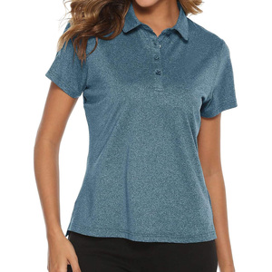 Pana de poliéster transpirable de colores personalizados para mujer para polo con decoración de botones Impresión de logotipo liso Precio de fábrica BD - Product Image 2