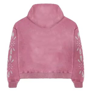 Nouveauté Survêtements personnalisés avec logo imprimé rose délavé à l'acide Survêtements décontractés pour femmes Vêtements de rue pour femmes Ensembles vintage - Product Image 3