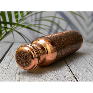 Botella de agua de cobre puro de 500ml de alta calidad, nueva apariencia, precio razonable exportado desde la India, vasos de plástico - Product Image 3