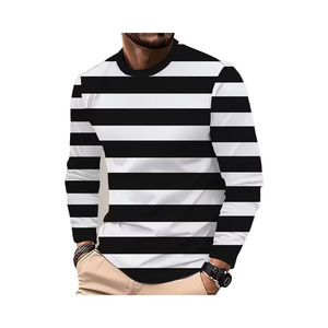 T-shirts décontractés pour hommes à manches longues, logo personnalisé, été, loisirs, polyester/coton, séchage rapide, respirant, haute qualité - Product Image 1