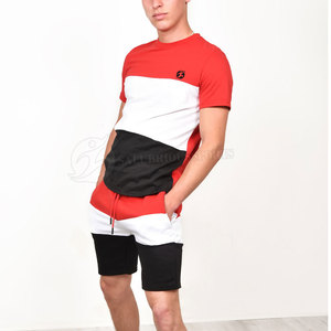 New Summer <b>Men's</b> Casual Knitted Solid 2PC <b>Set</b> <b>Short</b> Sleeve T-shirt <b>and</b> <b>Shorts</b> - Product Image 3