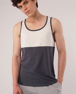 Haute qualité poids lourd lavage culture débardeur personnalisé gris Boxy Fit respirant coton et Spandex gilet t-shirt pour les entraînements sans manches - Product Image 3