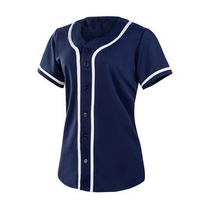 Jersey de béisbol de color sólido, ropa deportiva con logotipo personalizado, camiseta de béisbol de secado rápido cómoda de la mejor calidad para mujer - Product Image 5