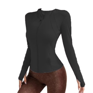 Zip up <b>Yoga</b> <b>Jacket</b> with Pocket Gym Running Sports <b>Jacket</b> Women Custom Made High Quality Sportswear and Jogging - Product Image 1