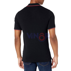 Polo à manches courtes pour hommes de haute qualité couleur unie vierge polo surdimensionné évacuant l'humidité pour hommes tissus tricotés - Product Image 2