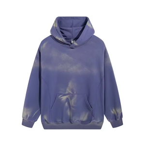 Sudadera con capucha de algodón de rizo francés de peso pesado, Sudadera con capucha con tinte de corbata, sudadera unisex de gran tamaño, sudaderas con capucha con lavado ácido y sol desteñido - Product Image 3
