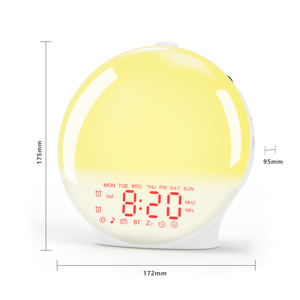 <span class=keywords><strong>Réveil</strong></span> intelligent avec lumière du jour, machine à bruit blanc numérique, lampe de <span class=keywords><strong>réveil</strong></span> pour chambre à coucher, bureau, bébé, enfant, table de sommeil, <span class=keywords><strong>radio</strong></span> - Product Image 1