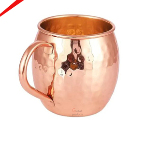 Wholesale Eco-Friendly Stainless Steel Copper Mug Hammered Design for Home - Product Image 3