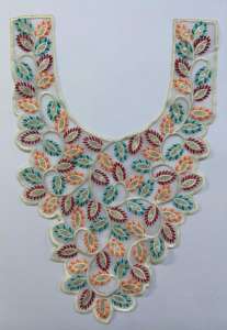 Premium Embroidered Neck <b>Patches</b> for Garment Decoration Customizable Neckline <b>Appliques</b> for Ethnic and Western Wear made 100% - Product Image 6