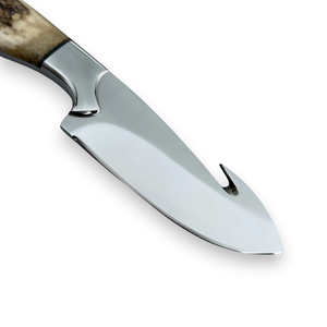 Couteau de chasse et de dépecage à lame fixe en acier 12c27 de qualité industrielle Nordic Forge, avec crochet à viande, manche intégral, pour camping et activités de plein air, OEM - Product Image 5