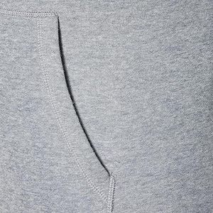 Sweat à capuche gris chiné 100% coton avec fermeture éclair |   Sweat-shirt décontracté à fermeture éclair intégrale |   Vêtements de rue confortables et élégants |   Sweat-shirts en coton doux - Product Image 6