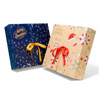 Boîte de calendrier de l'avent vide personnalisée, matériaux recyclables, boîte de compte à rebours de Noël pliable pour 24 jours, boîte cadeau pour jouets, bonbons, en-cas