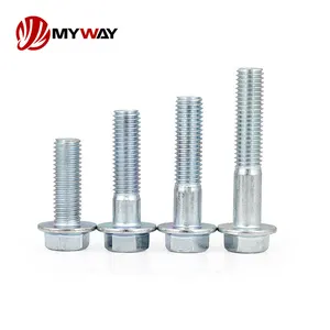 Fastener Grade 8.8 10.9 12.9 Hex Head Flange Bolt Galvanized Stainless Steel Carbon Steel Bolts Nut Serrated Flange Bolt Screw