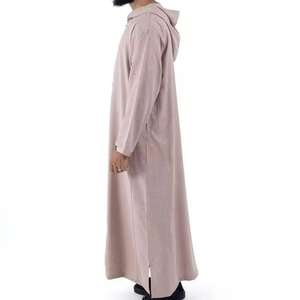 Vêtements pour hommes musulmans arabes Loose Stand Collar Patchwork Long Sleeves Abaya Robe Moyen-Orient Islamique Jubba Thobe Islam Dishdasha - Product Image 6