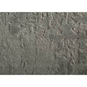 Tapis rectangulaire en laine et soie de bambou noué à la main Kavi gris et noir, design Théorie du Chaos, pour couloir et chambre - Esk-408 - Product Image 3