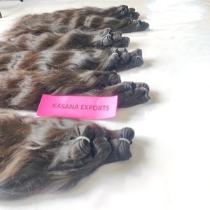 ผมต่อแบบ Remy สำหรับต่อผมมนุษย์ทำจากผมจริงสีดำเข้มและไม่ผ่านการทำ100% ผู้ผลิตชาวอินเดีย - Product Image 2