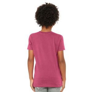 Logo personnalisé T-shirts de course à la mode pour enfants 100% jersey de coton à manches courtes vêtements de fitness conception teint en plaine - Product Image 3