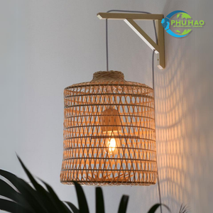 Luz natural: farolillos de ratán de bambú tejidos, candelabros personalizables para decoración del hogar, restaurante, jardín - Product Image 2