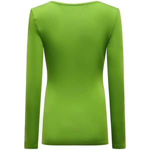 T-shirt d'infirmière à manches longues, col rond, extensible, personnalisé OEM 2026, sous-vêtements médicaux pour hôpital - Product Image 3