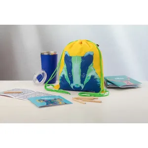 CreaDraw <b>Kids</b> RPET <b>Bag</b> Sustainable Promotional <b>Drawstring</b> Sportpacks for <b>Kids</b> - Product Image 3