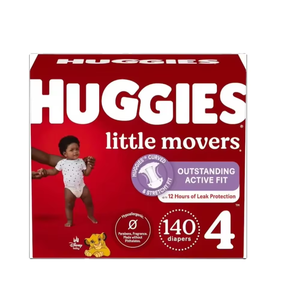 Couches-culottes jetables en coton pour bébés, taille 4, 140 unités, 22-37 lbs, protection anti-fuites, douces et respirantes, usage professionnel - Product Image 4