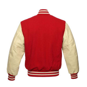 Chaquetas Varsity para Hombre de Alta Calidad a Precio de Mayoreo para Invierno, Mangas de Cuero a la Moda, Cuello Alto, Diseño Frontal, MOQ Bajo - Product Image 6