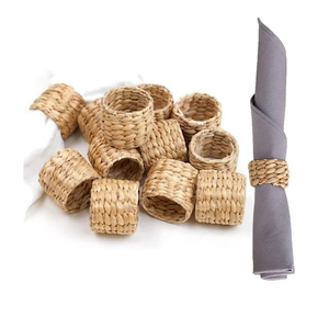 Rond de serviette Table élégante décorative artisanat exigeant personnalisé exclusivement rond de serviette en rotin couleur naturelle - Product Image 1