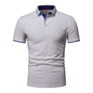 Polo de manga corta de diseño personalizado para hombre, Polo estampado de talla grande de buena calidad para hombre - Product Image 1
